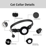 Coleira refletora para gato com campainha para AirTag 2ª Geração / AirTag 1ª Geração, Azul, Roxo, Preto, Rosa, Laranja, Verde Claro, Vermelho Rosado, Verde, Amarelo