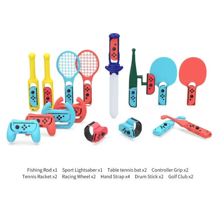 Conjunto Desportivo Somatosensorial 18 em 1 DOBE TNS-2125 para Nintendo Switch, DOBE 18 em 1