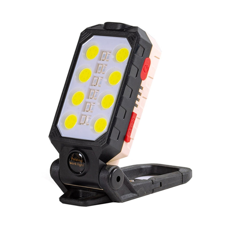 Luz de Trabalho COB com Gancho, Carregamento USB Lanterna de Emergência para Manutenção, Estilo:, W598A 8 Furos, W598B Pequena, W599A 10 Furos, W599B Grande