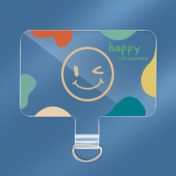 Peça de Ligação TPU Universal para Cordão de Telemóvel com Almofada, Sorriso, Rosto Sorridente Colorido, Feliz, Arco-íris, Veado, Tigre Adorável