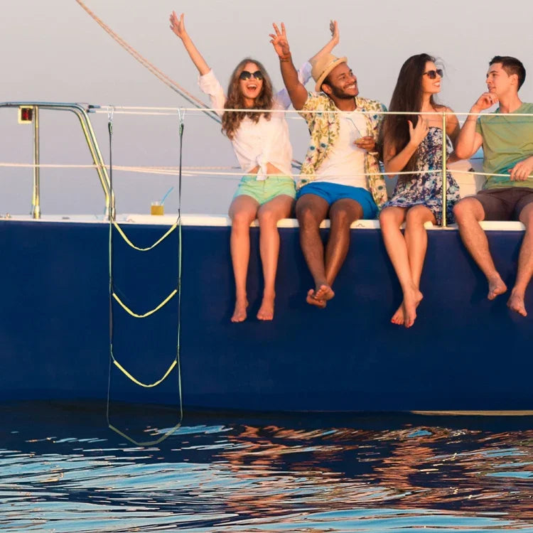 Escada especial para embarque em barco insuflável RT-1, Especificação:, 3 degraus (Verde), 4 degraus (Verde), 5 degraus (Verde), 3 degraus (Azul), 4 degraus (Azul), 5 degraus (Azul), 3 degraus (Vermelho), 4 degraus (Vermelho), 5 degraus (Vermelho)