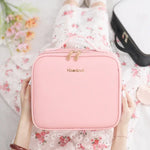 Bolsa de Maquilhagem NICELAND TM1060 de Grande Capacidade com Lâmpada Portátil, Pequeno Rosa, Pequeno Preto, Grande Rosa, Grande Preto