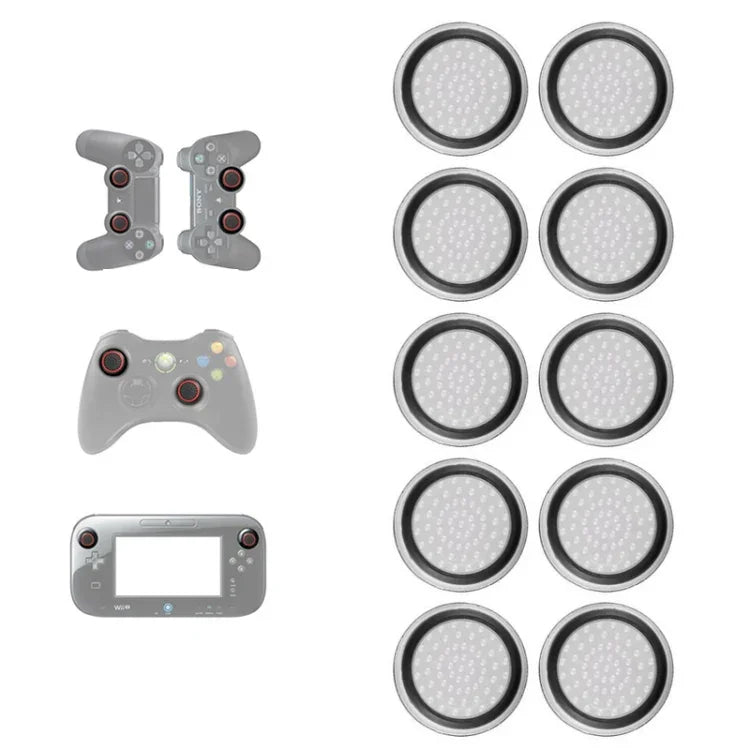 10 Tampas de Botão Luminosas de Silicone para Comando para PS5/PS4/PS3/ONE/360/PRO/série X/S