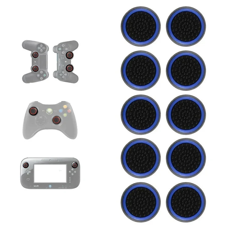 10 Tampas de Botão Luminosas de Silicone para Comando para PS5/PS4/PS3/ONE/360/PRO/série X/S