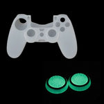 10 Tampas de Botão Luminosas de Silicone para Comando para PS5/PS4/PS3/ONE/360/PRO/série X/S