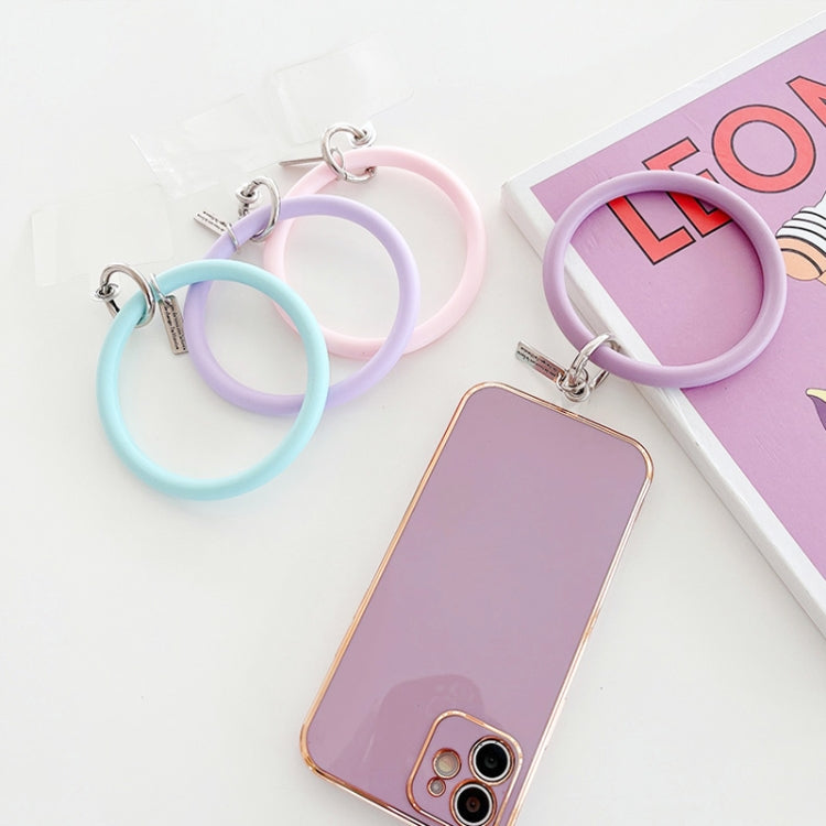 3 PCS Pulseira de Silicone para Telemóvel com Porta-chaves Anti-queda com Patch, Rosa, Roxo, Azul, Amarelo Limão, Laranja, Vermelho, Preto, Branco, Verde Menta
