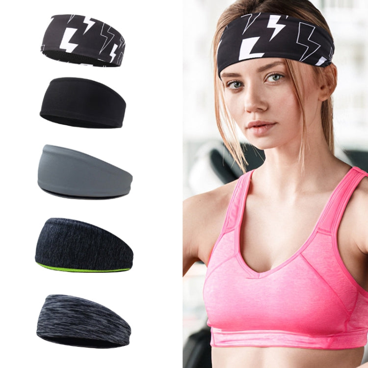 Bandana Desportiva Antisudor para Fitness, Preto Relâmpago, Preto Clássico, Cinzento Temperamento, Cinzento Escuro, Cinzento às Riscas