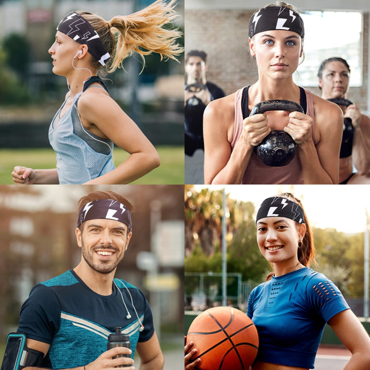Bandana Desportiva Antisudor para Fitness, Preto Relâmpago, Preto Clássico, Cinzento Temperamento, Cinzento Escuro, Cinzento às Riscas