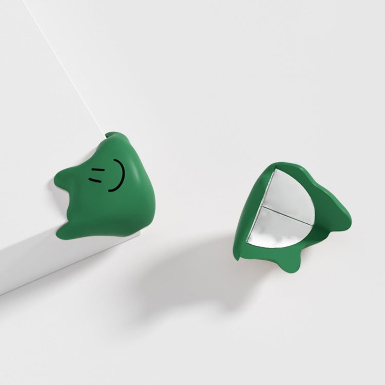 Capa protetora de silicone anti-colisão para canto de mesa de bebé, Verde, Branco, Damasco, Café, Laranja