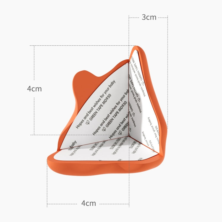 Capa protetora de silicone anti-colisão para canto de mesa de bebé, Verde, Branco, Damasco, Café, Laranja