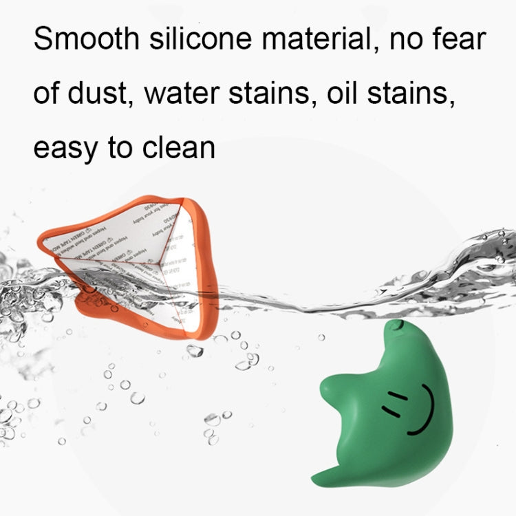 Capa protetora de silicone anti-colisão para canto de mesa de bebé, Verde, Branco, Damasco, Café, Laranja