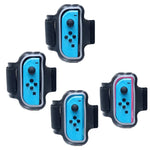 2 Peças JYS JYS-NS242 para Nintendo Switch Joy-con Pequenas Alças de Punho com Correias Desportivas, JYS-NS242(Preto), JYS-NS242(Vermelho Azul)