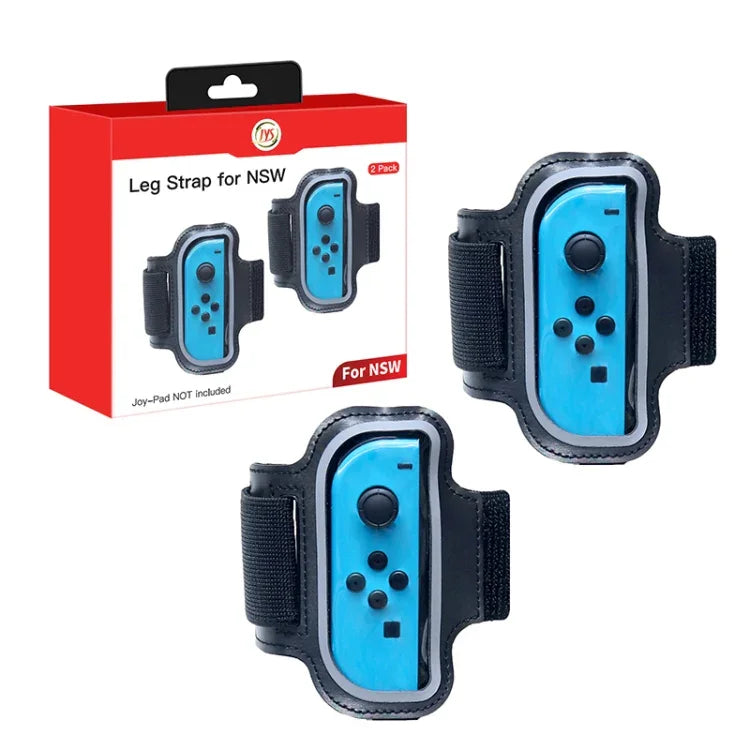 2 Peças JYS JYS-NS242 para Nintendo Switch Joy-con Pequenas Alças de Punho com Correias Desportivas, JYS-NS242(Preto), JYS-NS242(Vermelho Azul)