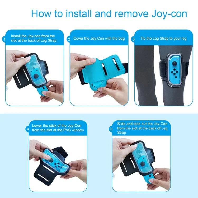2 Peças JYS JYS-NS242 para Nintendo Switch Joy-con Pequenas Alças de Punho com Correias Desportivas, JYS-NS242(Preto), JYS-NS242(Vermelho Azul)
