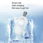 USB Portable Wireless Magnetic Suction Charger For Apple Watch 1/2/3/4/5/6/7/SE, White