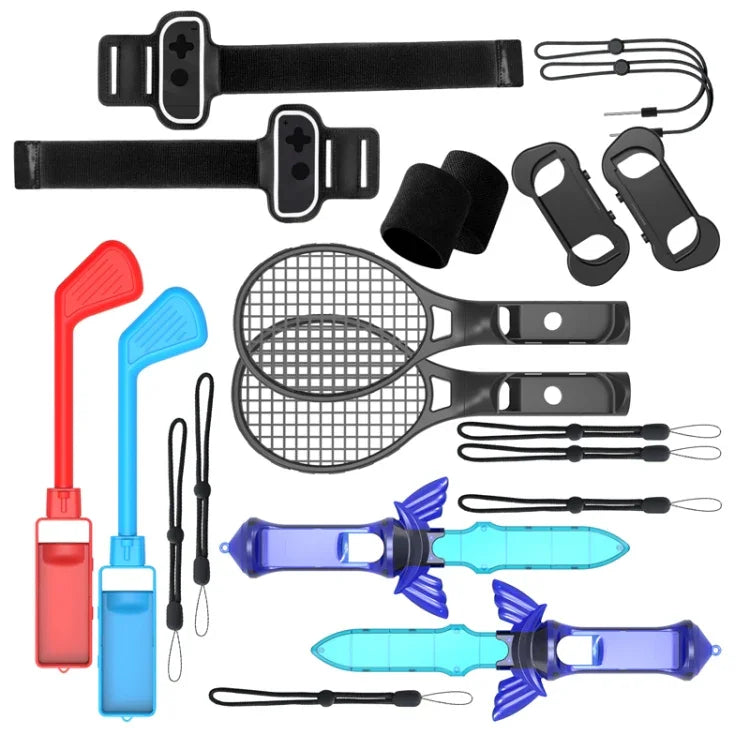 JYS JYS-NS241 Conjunto de 12 em 1 de Acessórios de Movimento Somatosensorial para Nintendo Switch, JYS 12 em 1