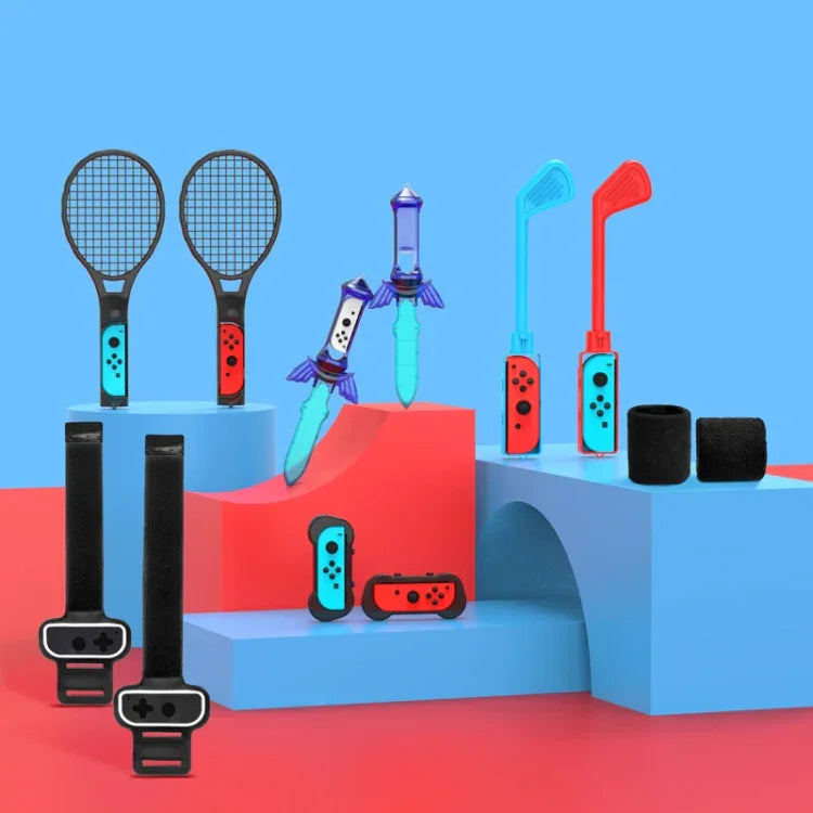 JYS JYS-NS241 Conjunto de 12 em 1 de Acessórios de Movimento Somatosensorial para Nintendo Switch, JYS 12 em 1