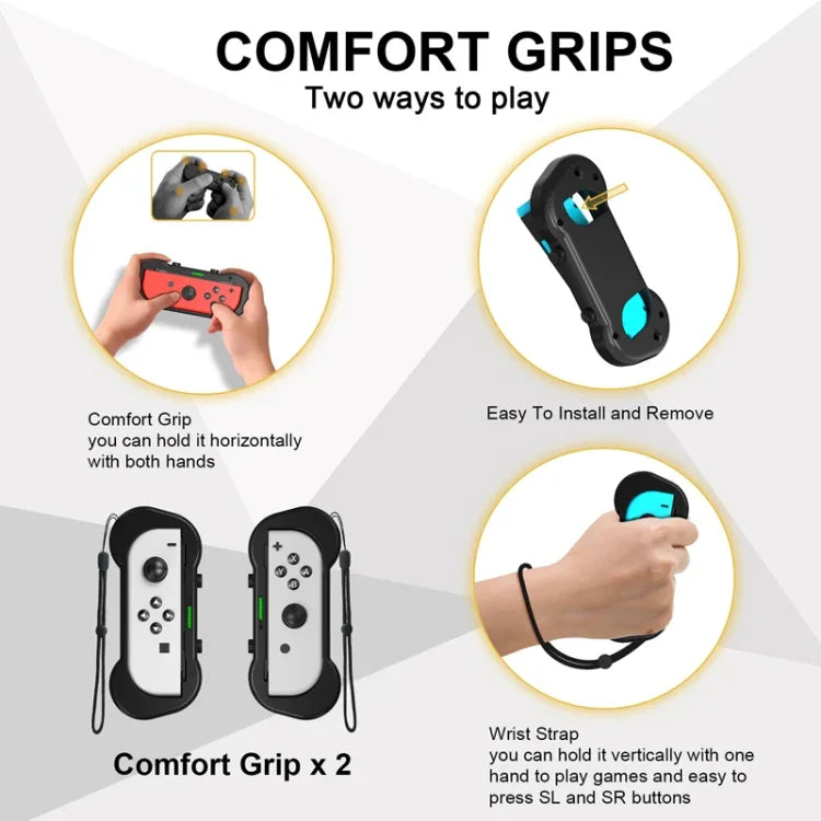 JYS JYS-NS241 Conjunto de 12 em 1 de Acessórios de Movimento Somatosensorial para Nintendo Switch, JYS 12 em 1