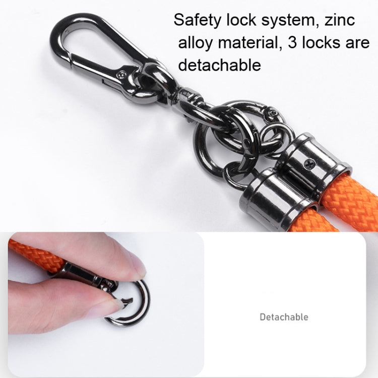 Cordão de Montanhismo para Telemóvel que Pode Ser Usado ao Pescoço ou Transversal, Preto, Laranja, Azul Céu, Vermelho, Azul Pedra, Violeta, Laranja Tijolo