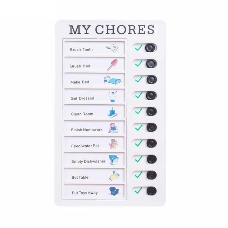 Wall Hanging Checklist Memo Boards Adjustable Checklist Board,Style: Blank Paper Card, My Chores, Without Logo, Blank Paper Card