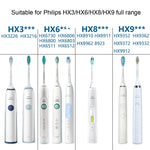 Cabeça de Escova de Dentes para Philips HX6730 HX9352 HX8910 HX3226, Estilo: Limpeza Média, Cuidado das Gengivas, Defesa contra Placa Dentária, Brilho Diamante