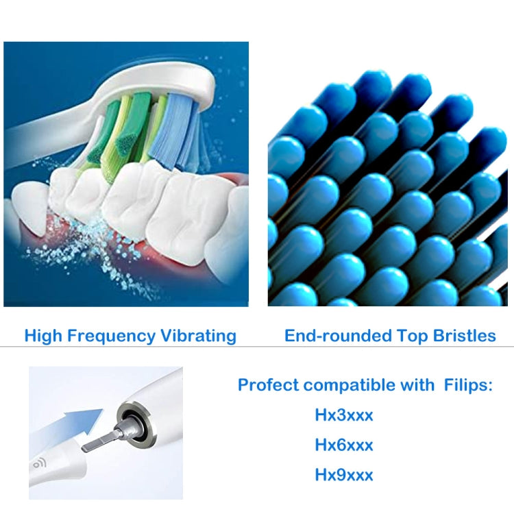 Cabeça de Escova de Dentes para Philips Séries HX3/HX6/HX9, Cuidado das Gengivas Preto, Cuidado das Gengivas Rosa, Duplo Efeito Preto, Cuidado Interdental Verde, Cuidado Interdental Rosa, Brilho Diamante Preto, Brilho Diamante Rosa