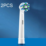 2 Peças de Cabeças de Substituição para Escova de Dentes Elétrica Oral-B, Limpeza Diária, Limpeza de Precisão, Limpeza Multiângulo, Branqueamento Profissional, Limpeza Dental Flouse