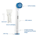 2 Peças de Cabeças de Substituição para Escova de Dentes Elétrica Oral-B, Limpeza Diária, Limpeza de Precisão, Limpeza Multiângulo, Branqueamento Profissional, Limpeza Dental Flouse
