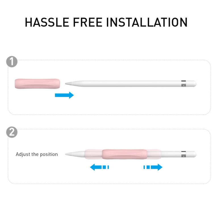 Conjunto de Capa de Silicone para Pegada de Stylus CY113 para Pencil 1/2