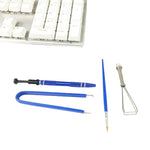 Kit 4 em 1 para Extrator de Teclas de Teclado Mecânico, Teste de Interruptores, Eixo e Limpeza de Fios