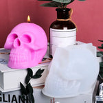 Molde de Silicone para Vela em Forma de Caveira Epóxi D804, D804