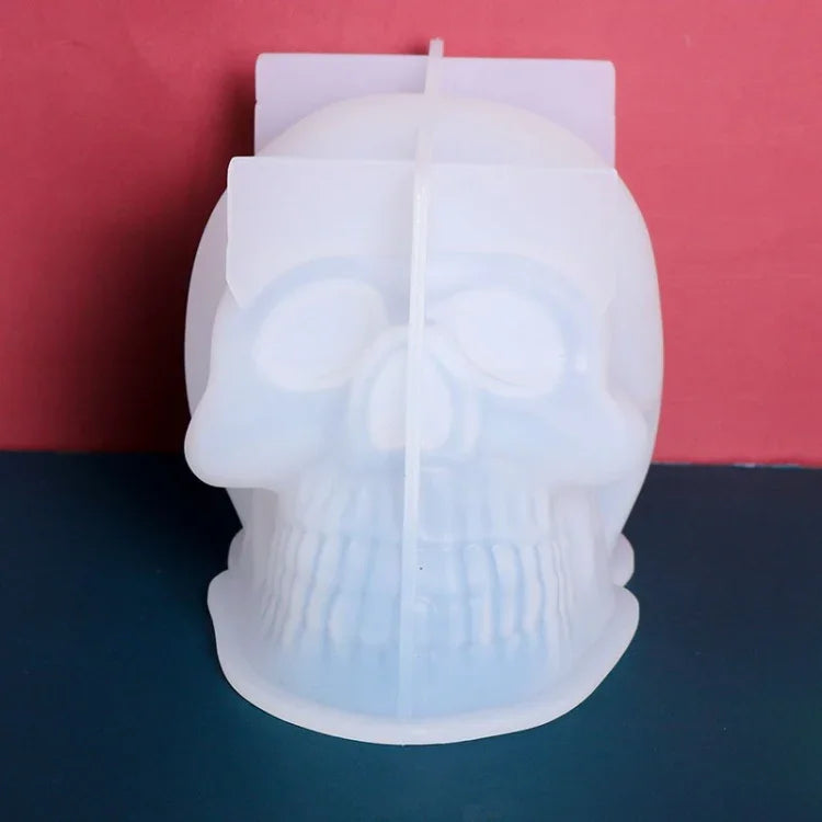 Molde de Silicone para Vela em Forma de Caveira Epóxi D804, D804