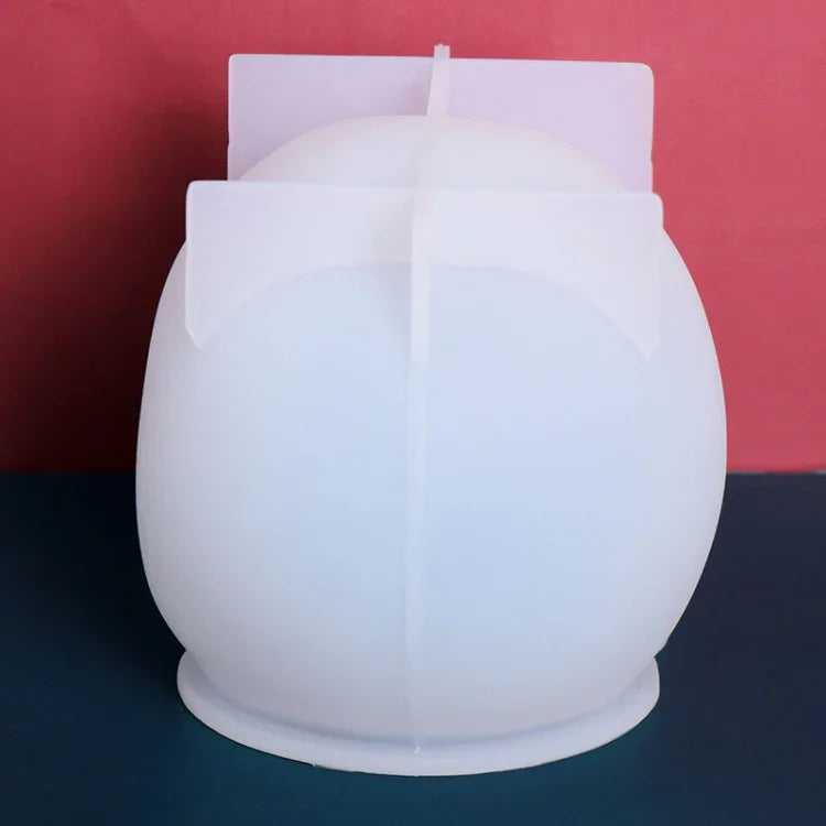 Molde de Silicone para Vela em Forma de Caveira Epóxi D804, D804