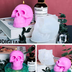 Molde de Silicone para Vela em Forma de Caveira Epóxi D804, D804