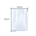 Molde de silicone 3D para gotas de cristal DIY castelo D581, D581