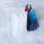 Molde de silicone 3D para gotas de cristal DIY castelo D581, D581