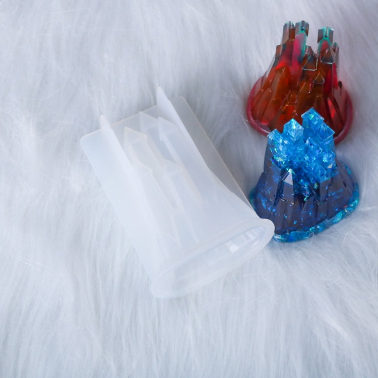 Molde de silicone 3D para gotas de cristal DIY castelo D581, D581