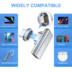 TZ30 Adaptador Magnético com Cotovelo PD100W 24Pin para Carga Rápida Type-C / USB-C para MacBook Notebook