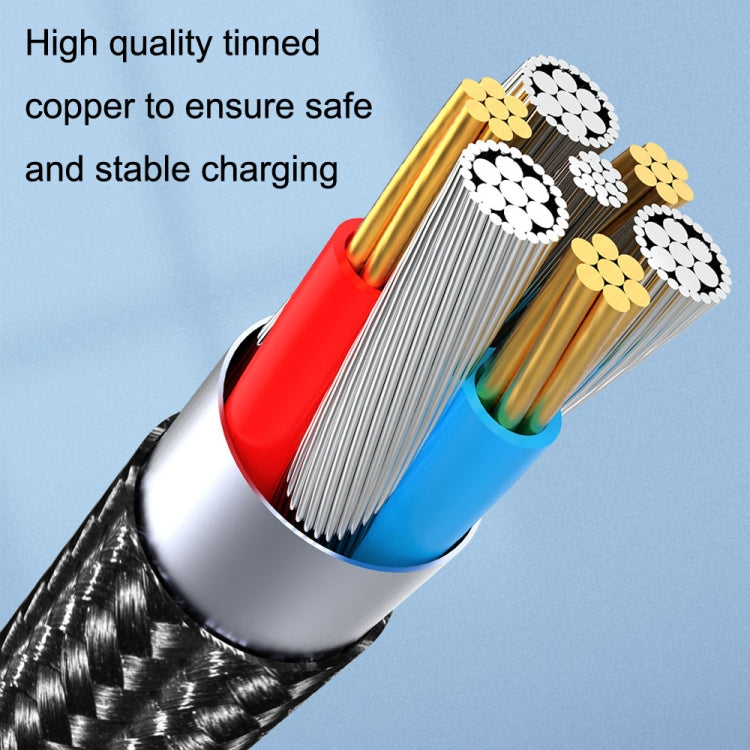 Cabo de Dados de Carregamento Rápido Magnético Rotativo CC57, Estilo:, 1m + Type-C / USB-C + Vermelho, 1m + Type-C / USB-C + Preto, 2m + Type-C / USB-C + Vermelho, 2m + Type-C / USB-C + Preto
