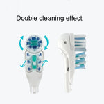Conjunto de 4 Unidades de Cabeças de Escova de Dentes Elétricas Substitutas Multidirecionais para Oral B 3733 4732 4734