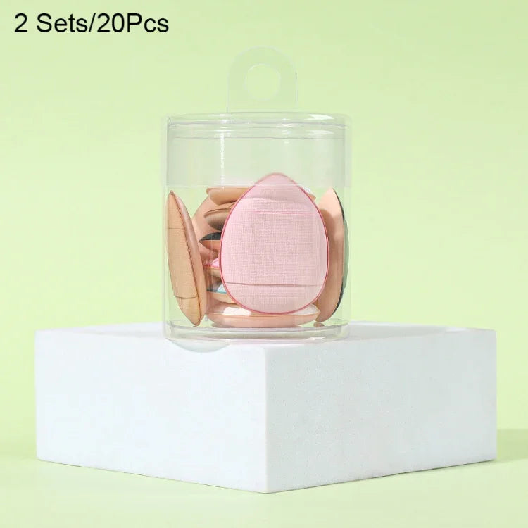 2 Conjuntos/20 Peças Embalagem de Cor Aleatória, Mini Esponja de Couro para Maquilhagem Molhada e Seca, 20 Peças Azul, 20 Peças Branco, 20 Peças Cor Pele Escura, 20 Peças Rosa Roxo, 20 Peças Preto, 2 Conjuntos/20 Peças Cores Misturadas