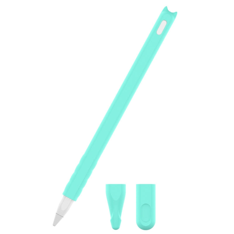2 Peças de Estojo de Caneta de Silicone com Toque de Desenho Animado para Apple Pencil 2