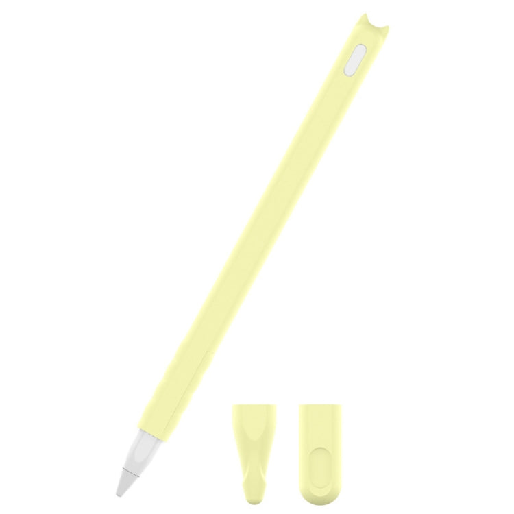 2 Peças de Estojo de Caneta de Silicone com Toque de Desenho Animado para Apple Pencil 2