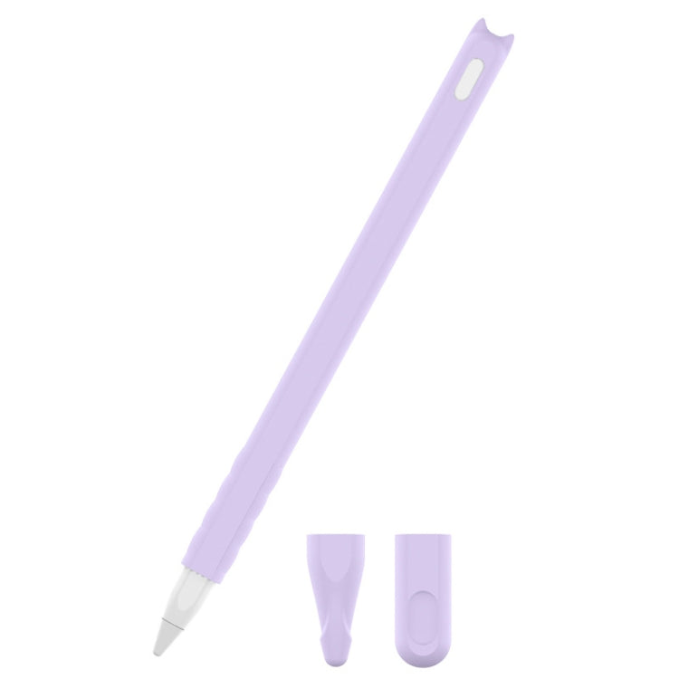 2 Peças de Estojo de Caneta de Silicone com Toque de Desenho Animado para Apple Pencil 2