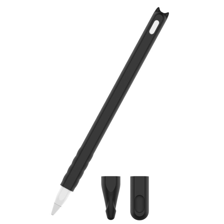 2 Peças de Estojo de Caneta de Silicone com Toque de Desenho Animado para Apple Pencil 2