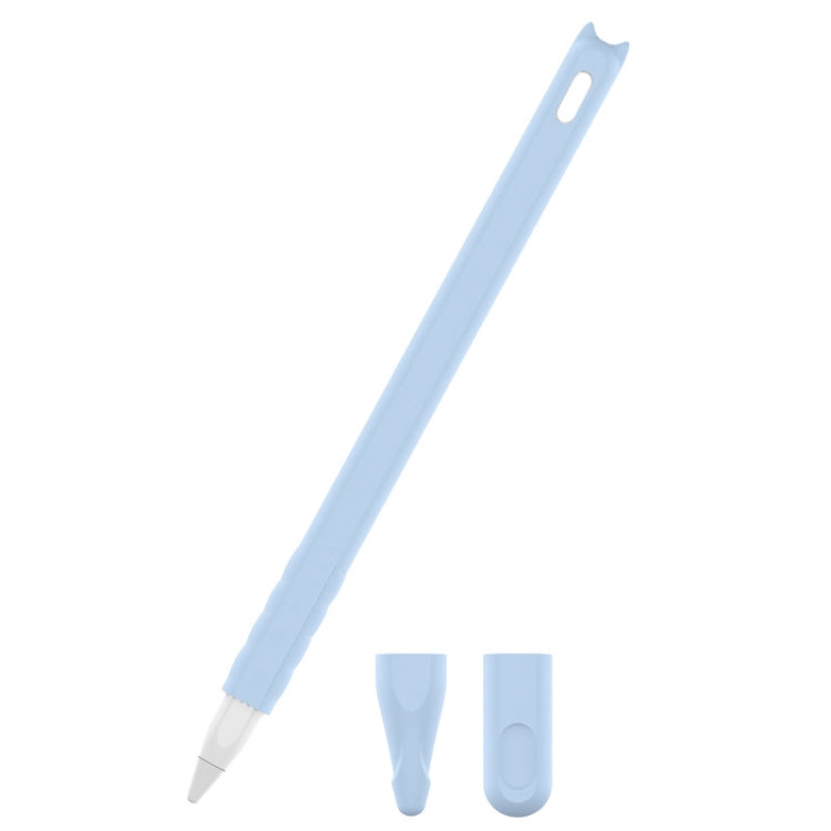2 Peças de Estojo de Caneta de Silicone com Toque de Desenho Animado para Apple Pencil 2