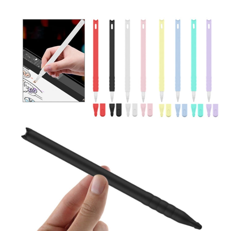 2 Peças de Estojo de Caneta de Silicone com Toque de Desenho Animado para Apple Pencil 2