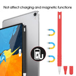 2 Peças de Estojo de Caneta de Silicone com Toque de Desenho Animado para Apple Pencil 2