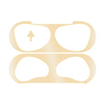 2 PCS Adesivos de Tampa Interior para Auscultadores Filme Protetor Anti-Pó para Airpods 3, Preto, Dourado, Prateado, Rosa Dourado, Vermelho, Verde, Azul, Roxo
