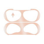 2 PCS Adesivos de Tampa Interior para Auscultadores Filme Protetor Anti-Pó para Airpods 3, Preto, Dourado, Prateado, Rosa Dourado, Vermelho, Verde, Azul, Roxo